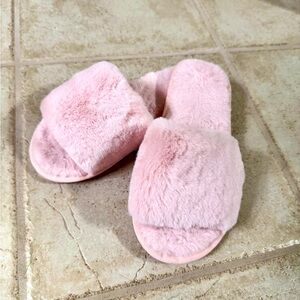 Fuzzy Pink Slippers